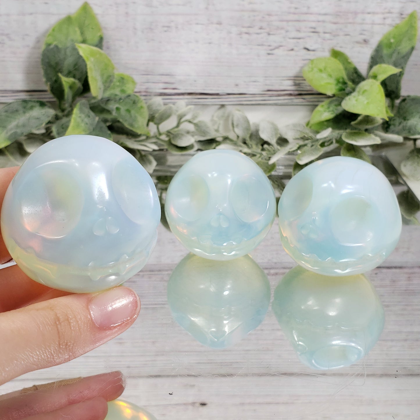 Opalite Jack Skellington Sphere – A Glowing Fusion of Fun and Serenity