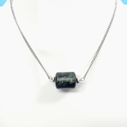 RARE Arfvedsonite Nugget Necklace