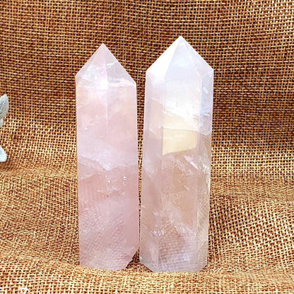 Aura Rose Quartz Points | Amplify Love and Emotional Healing