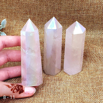 Aura Rose Quartz Points | Amplify Love and Emotional Healing