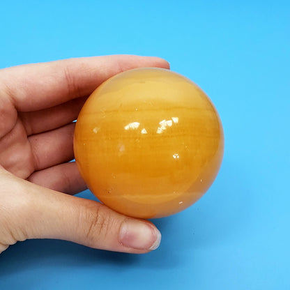 Orange Calcite Spheres – Radiant Bursts of Creative Energy