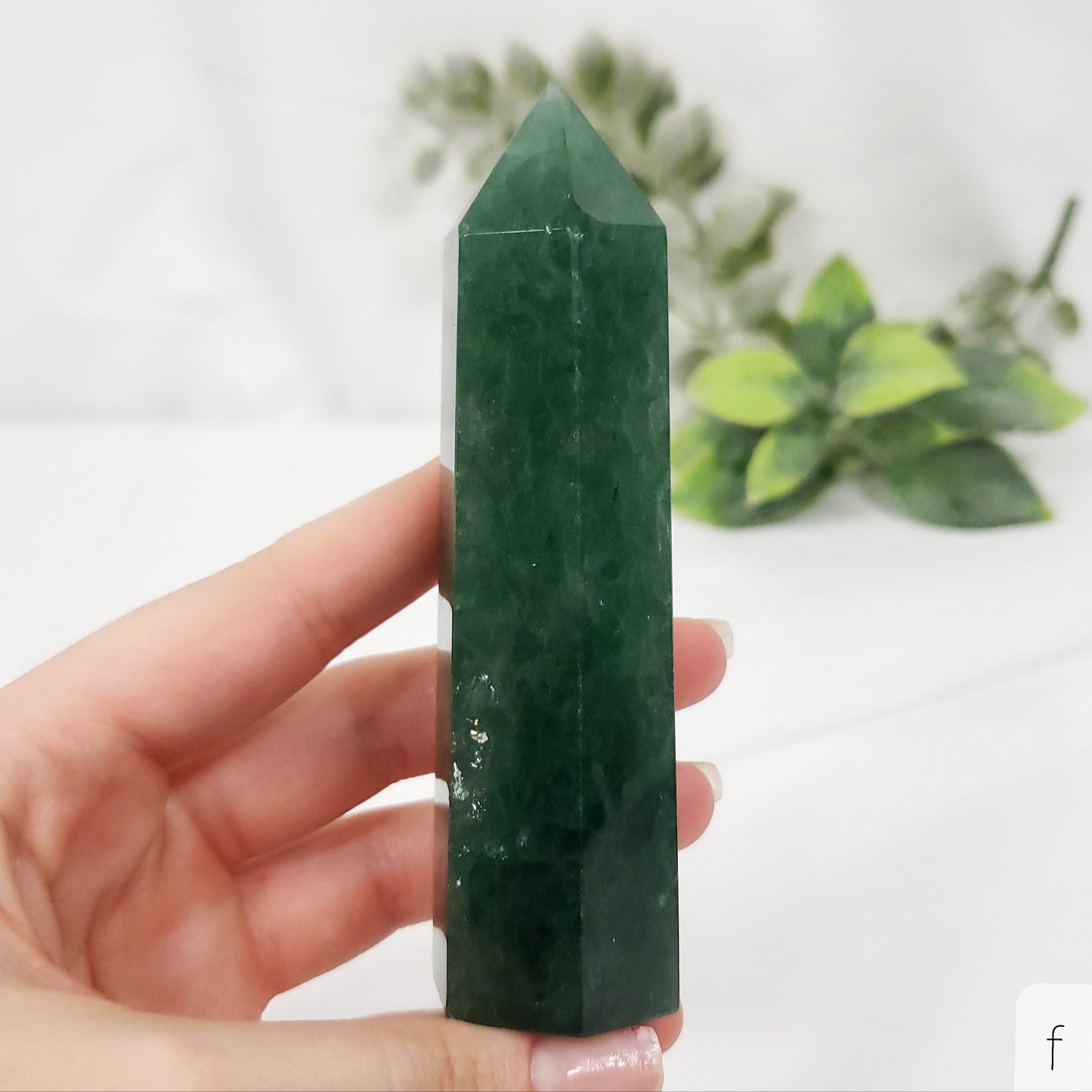 Green Strawberry Quartz Point