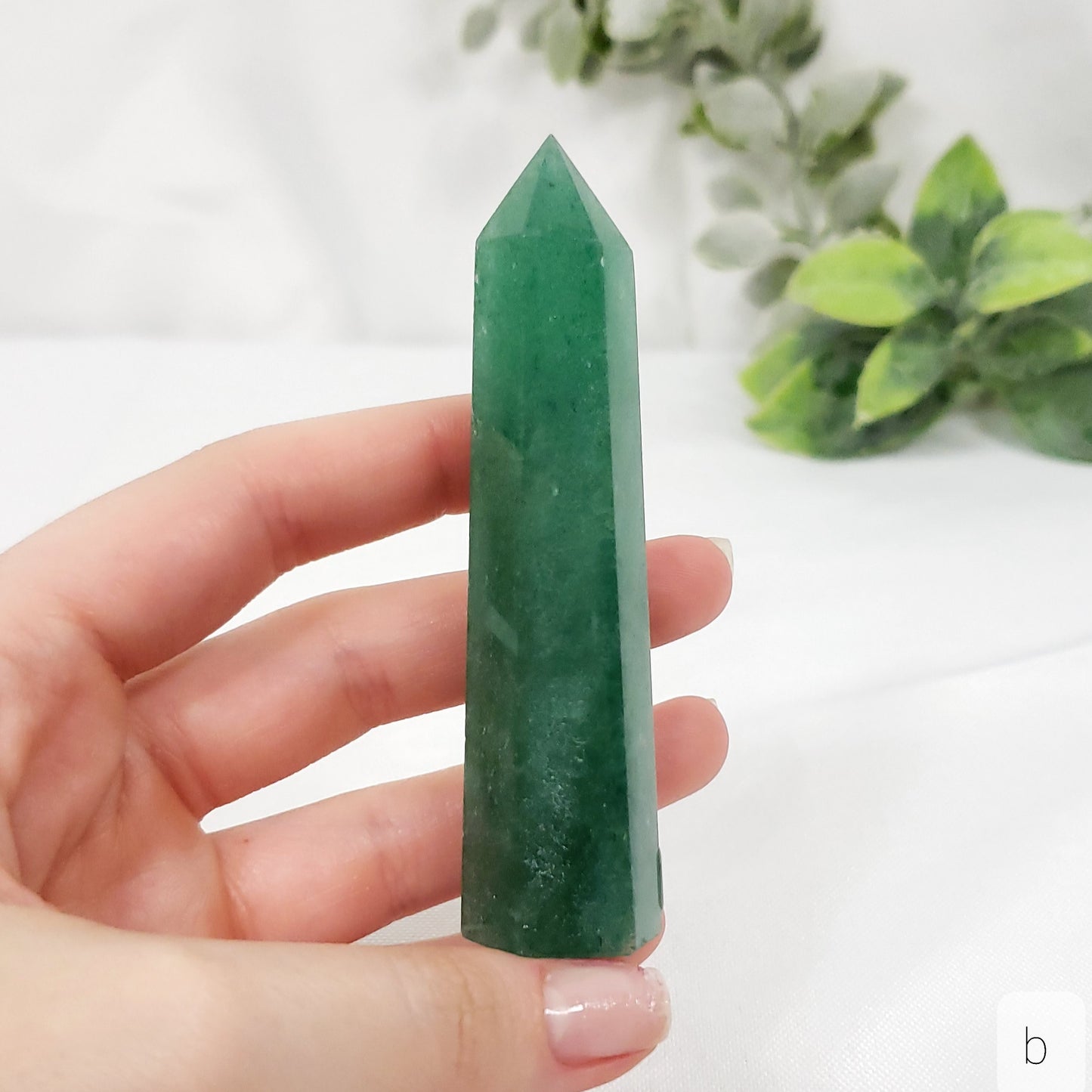 Green Strawberry Quartz Point