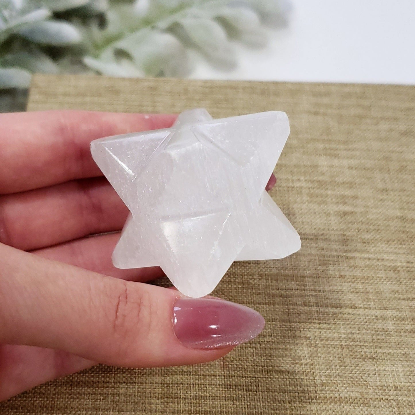 Small Selenite Merkaba