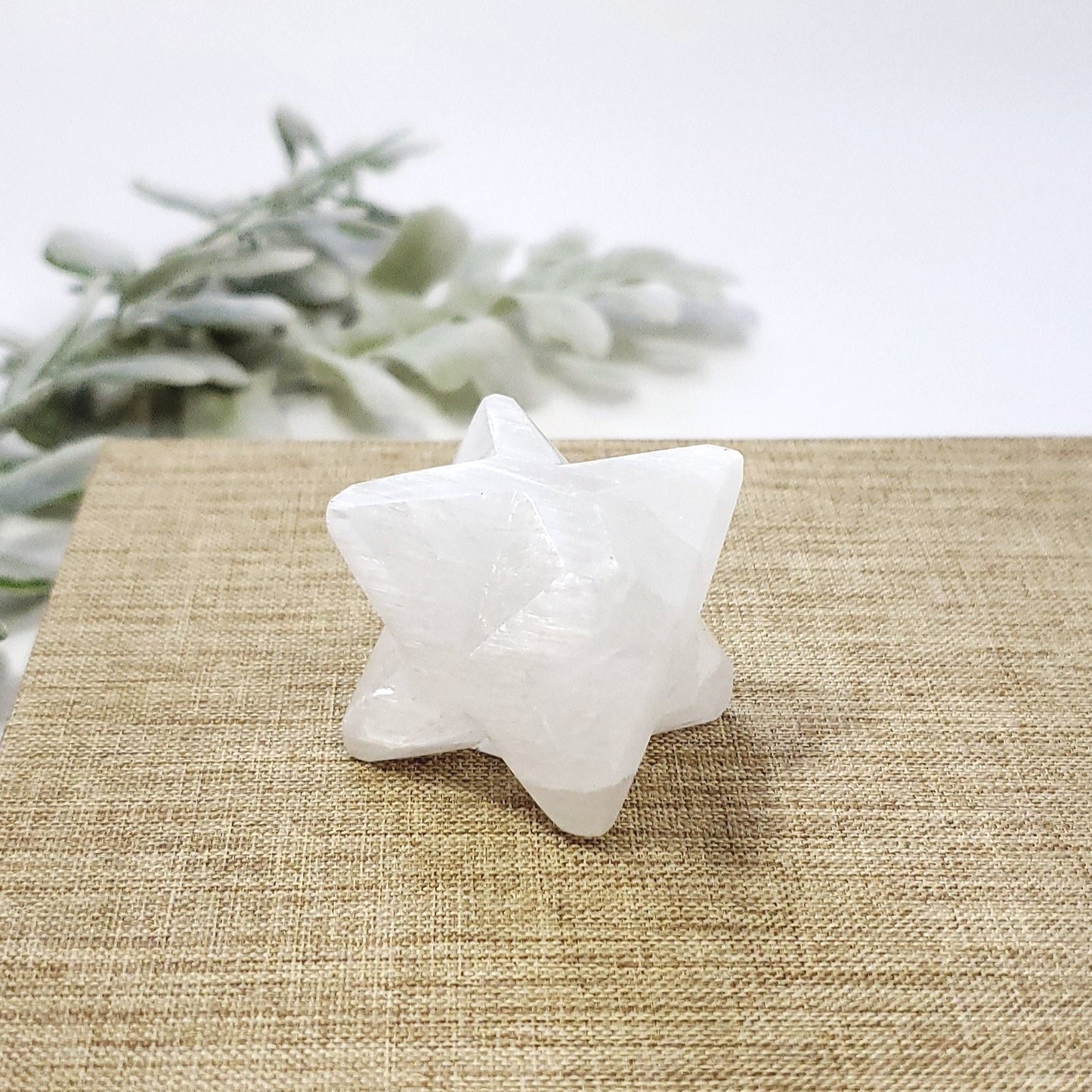 Small Selenite Merkaba