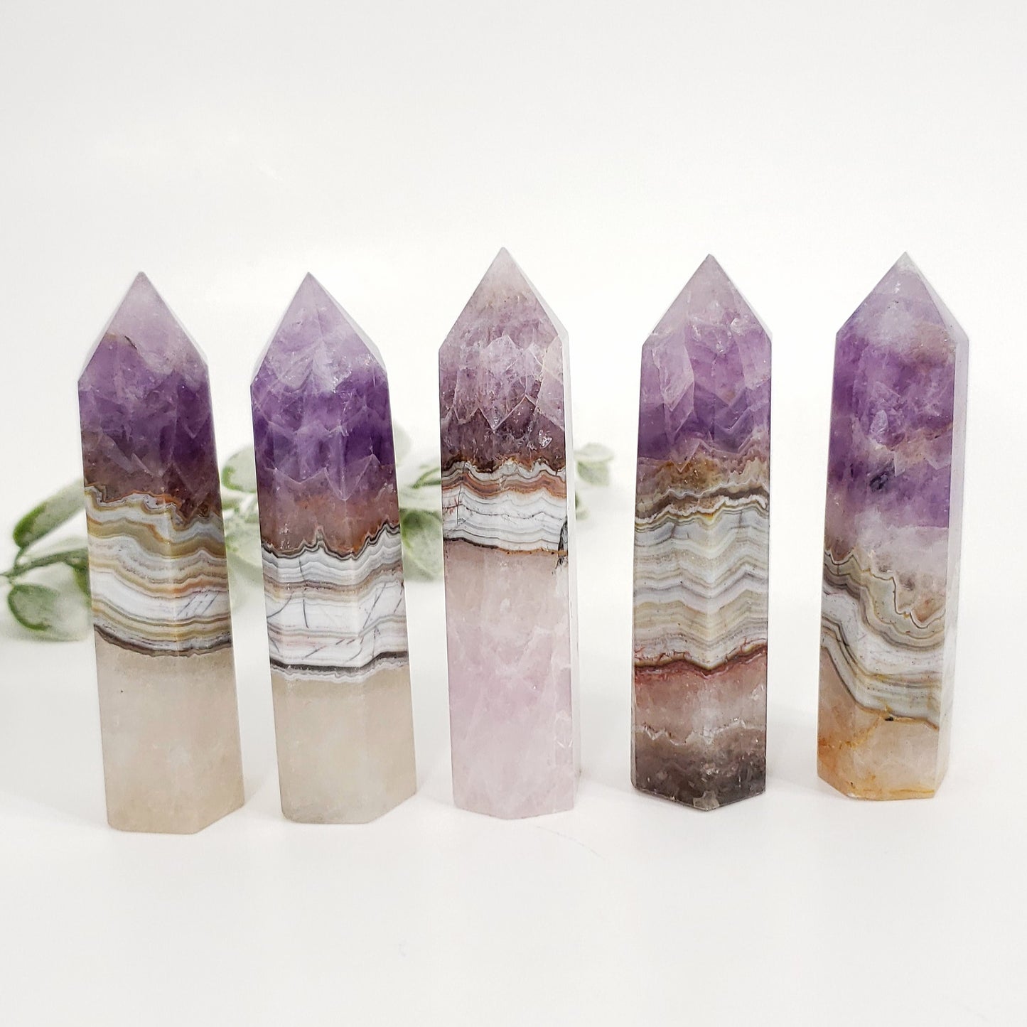 Amethyst Lace Agate Crystal Point