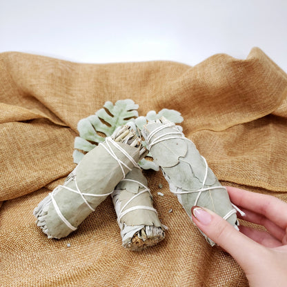 White Sage and Eucalyptus Wand – Cleanse, Refresh, and Protect Your Sacred Space