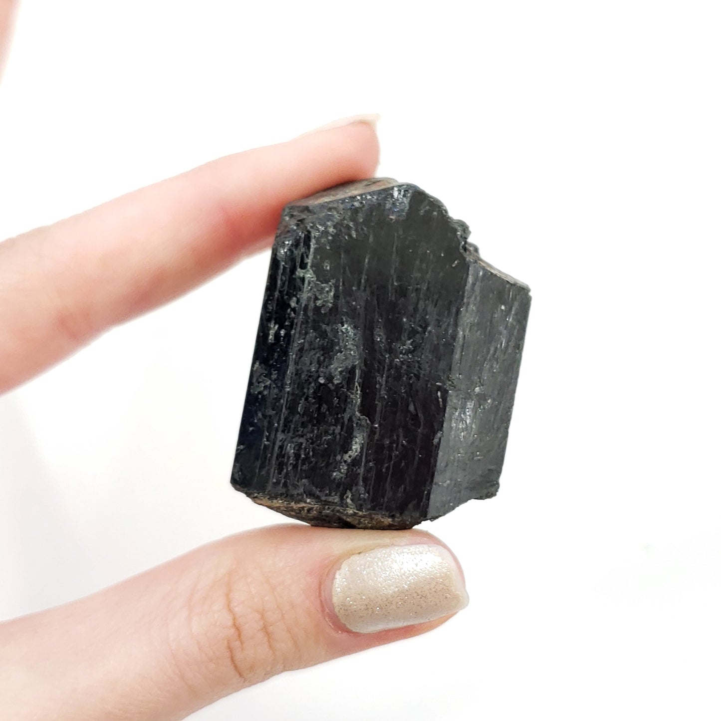 Black Tourmaline Semi-Polished Stones