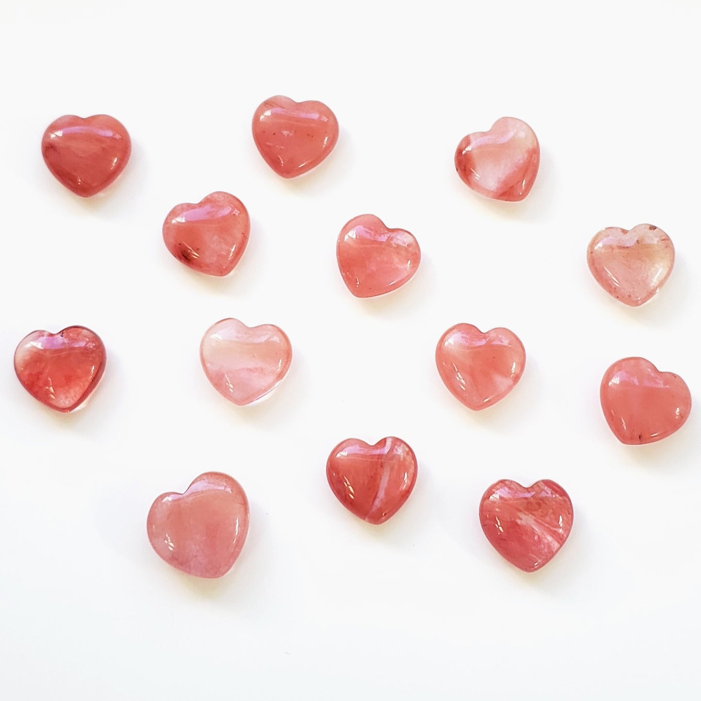 Small Cherry Quartz Heart