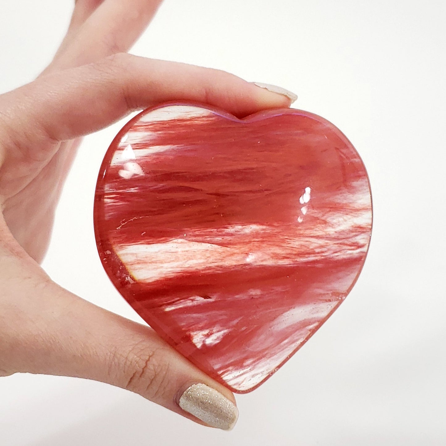 Cherry Quartz Heart, Various Sizes