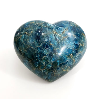 Blue Apatite Crystal Heart