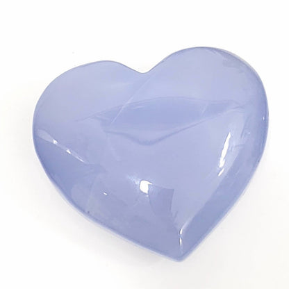 Blue Chalcedony Heart, 66mm