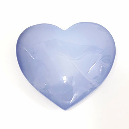 Blue Chalcedony Heart, 66mm