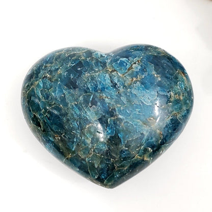 Blue Apatite Crystal Heart