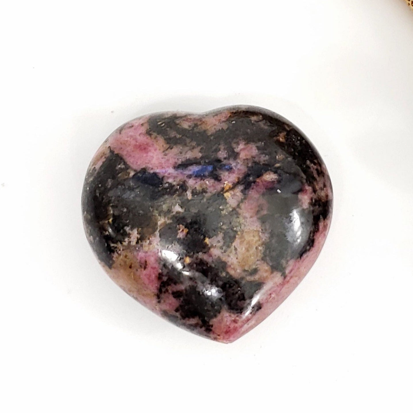 Rhodonite 57mm Heart