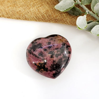 Rhodonite 57mm Heart