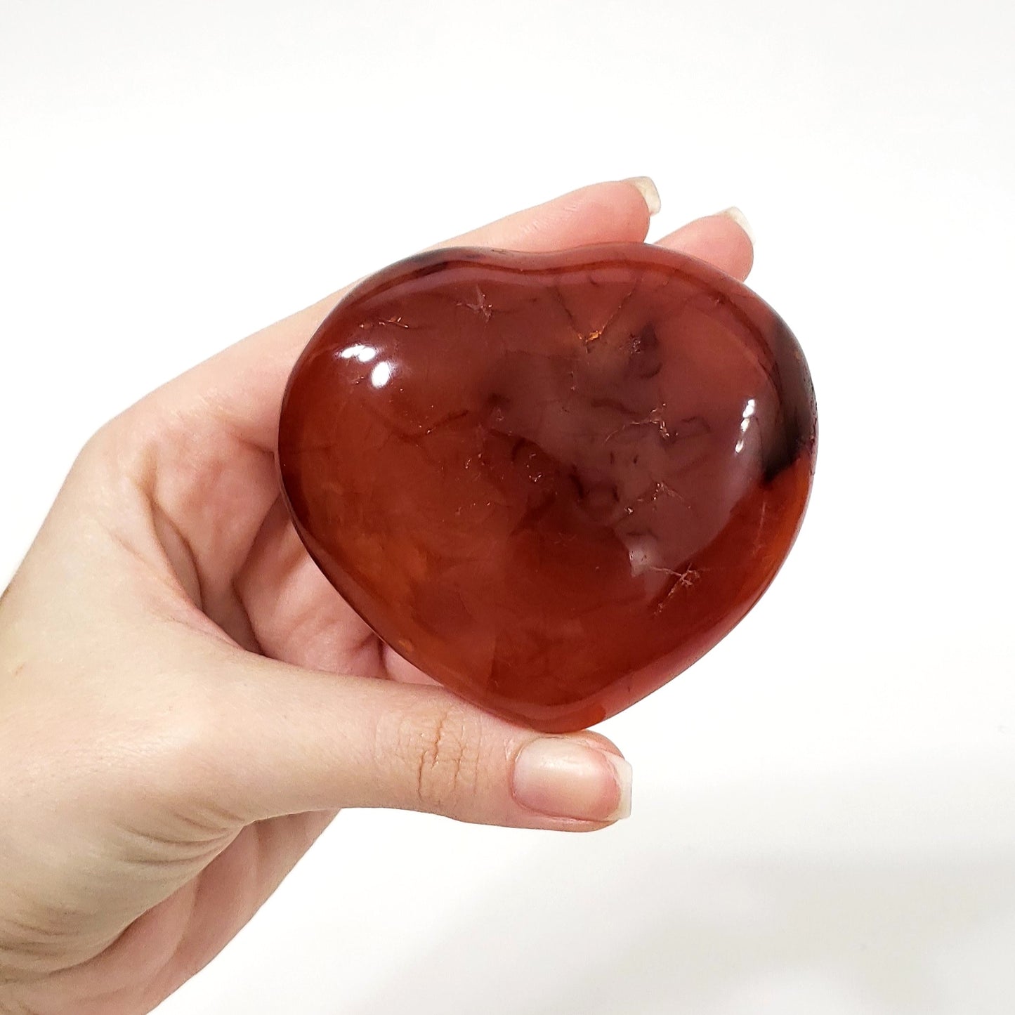 Carnelian Crystal Heart