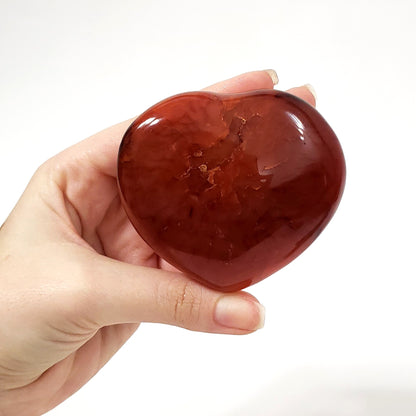 Carnelian Crystal Heart