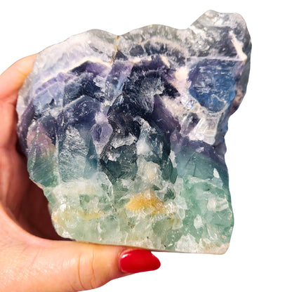 Rainbow Fluorite Specimen with Druzy