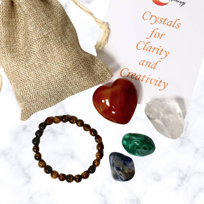 Deluxe Set of Crystals for Clarity and Creativity