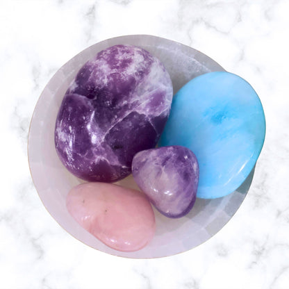 Serenity Stones Deluxe Crystal Set: Embrace Calm and Balance