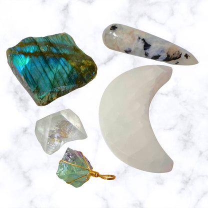 Deluxe Set of Crystals for The New Moon & New Beginnings