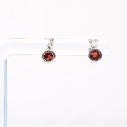 Sterling Silver Garnet Earrings