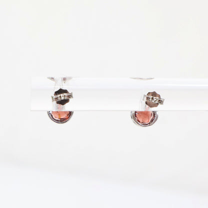 Sterling Silver Garnet Earrings