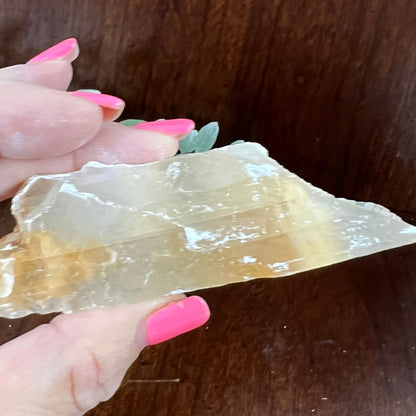 Phantom Golden Healer Selenite – A Natural Crystal of Transformation, Protection, and Inner Light