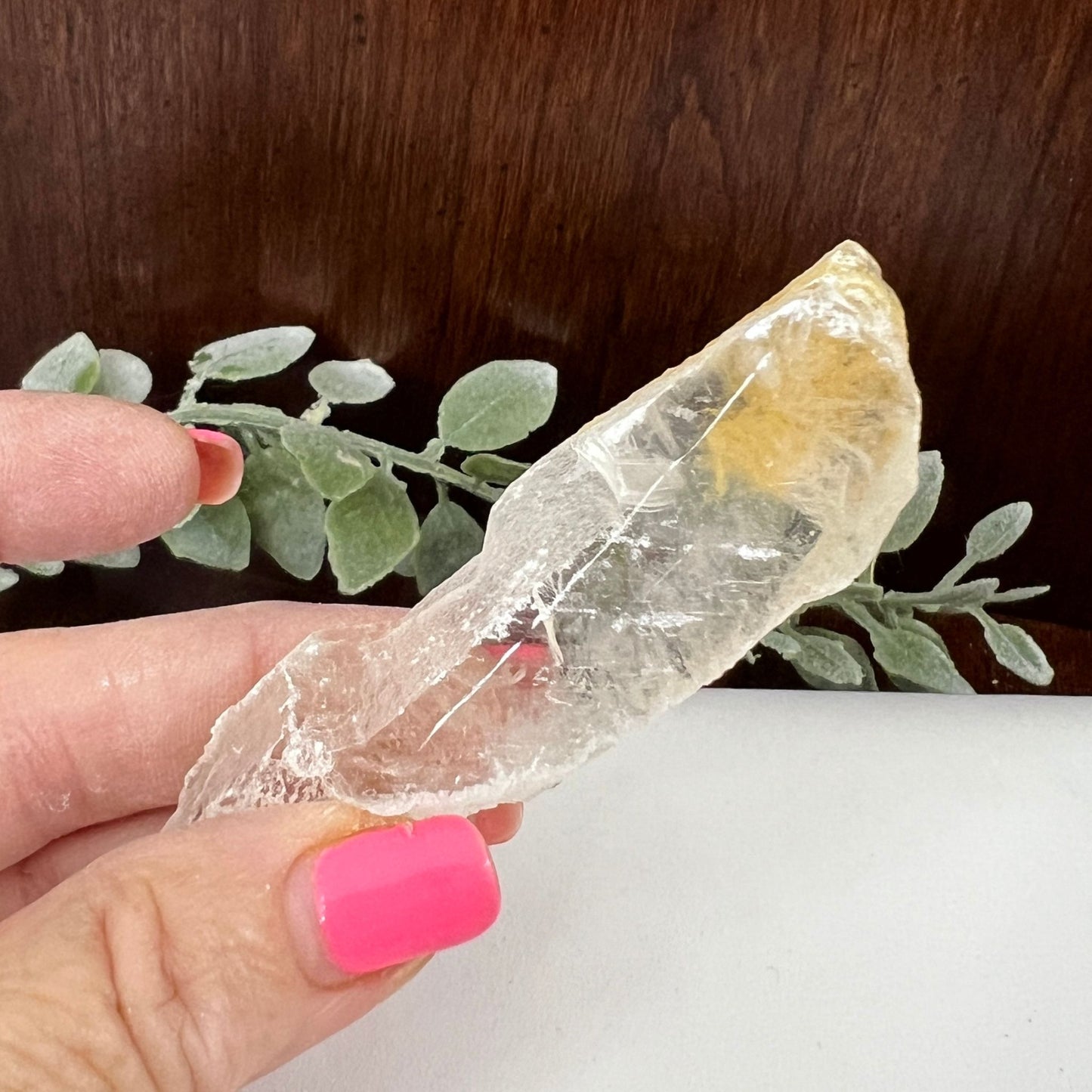 Phantom Golden Healer Selenite – A Natural Crystal of Transformation, Protection, and Inner Light