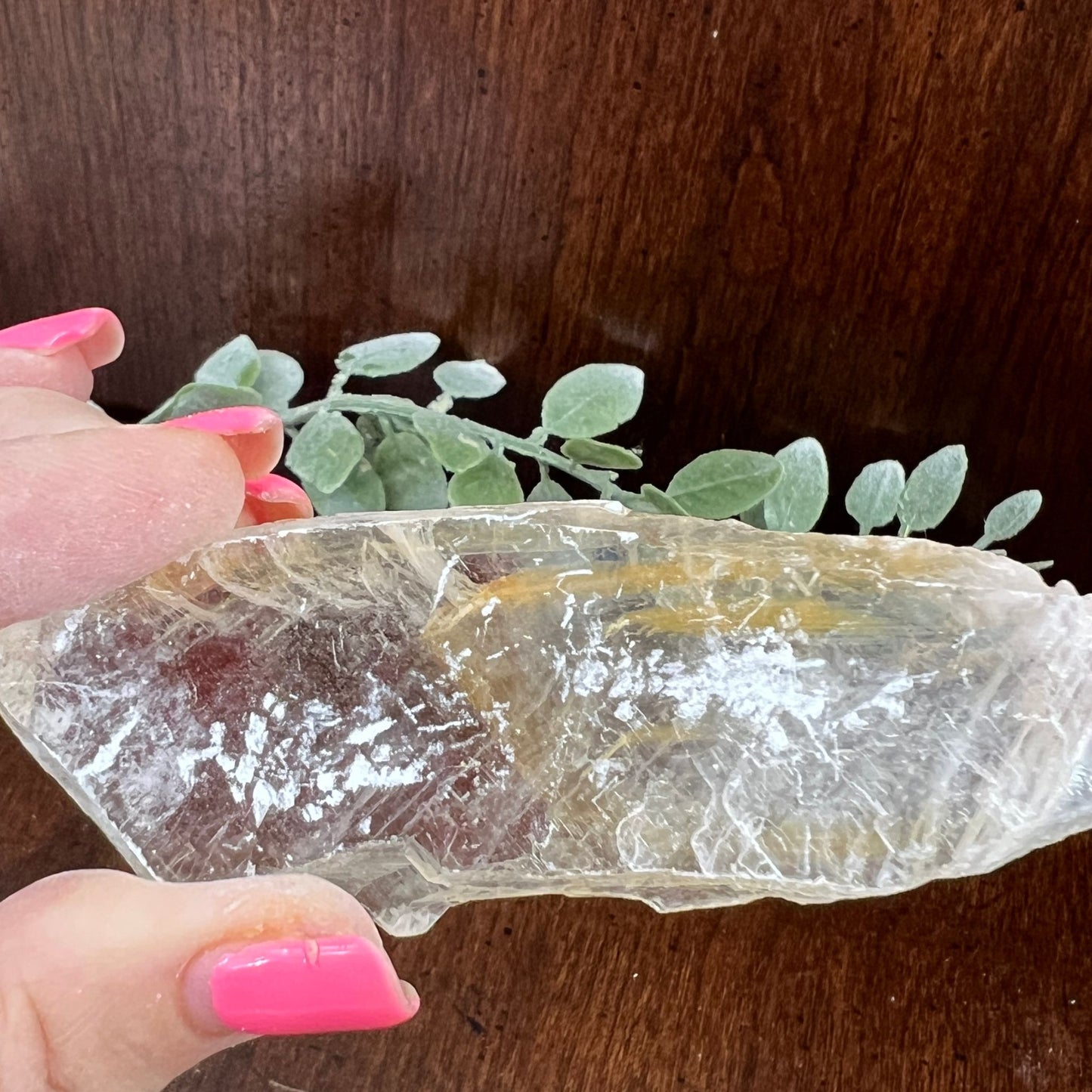 Phantom Golden Healer Selenite – A Natural Crystal of Transformation, Protection, and Inner Light