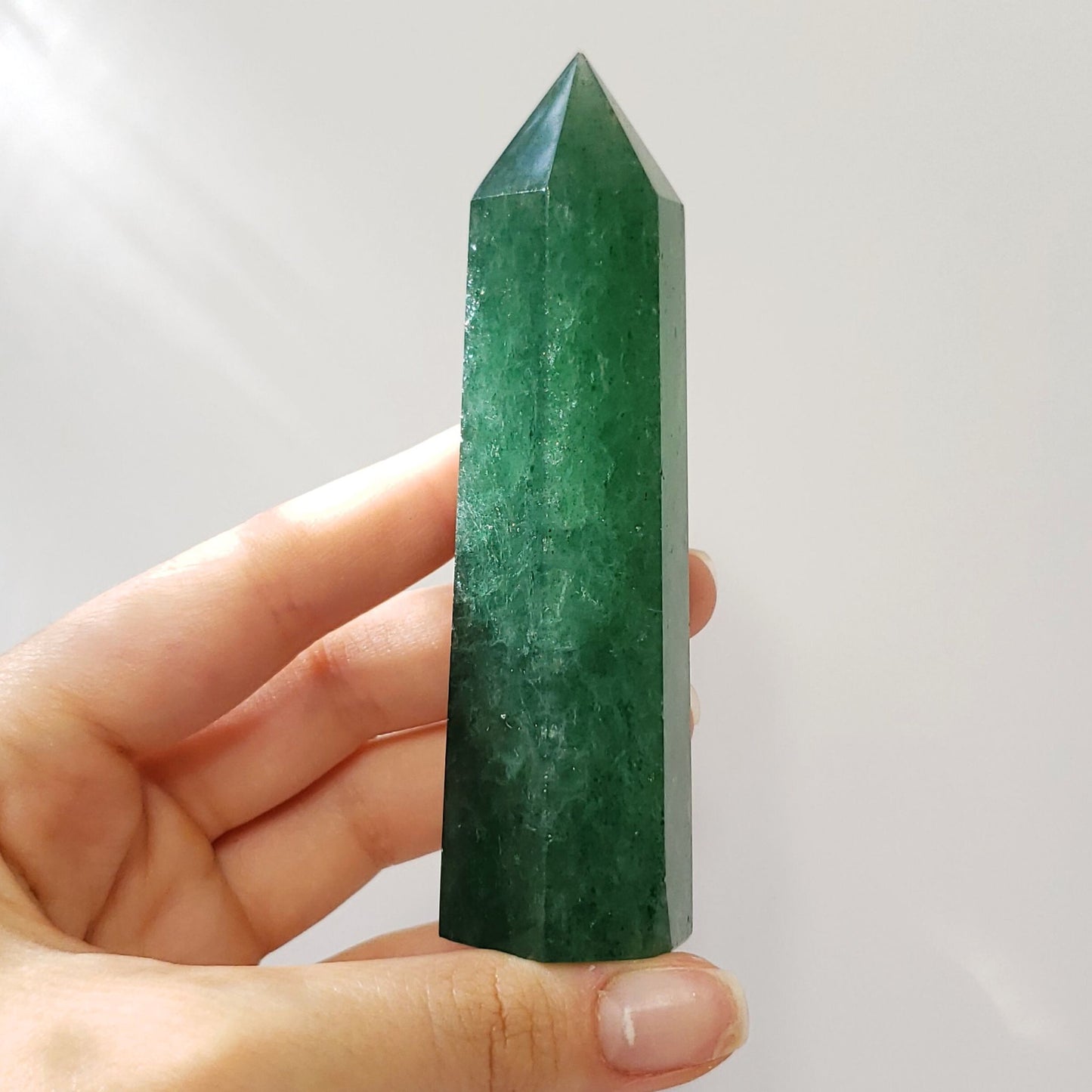 Green Strawberry Quartz Point