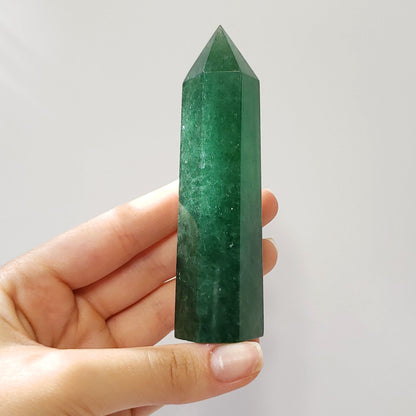 Green Strawberry Quartz Point