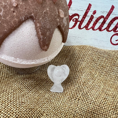 Holiday Crystal Bath Bomb -Cinnamon Cocoa Melt