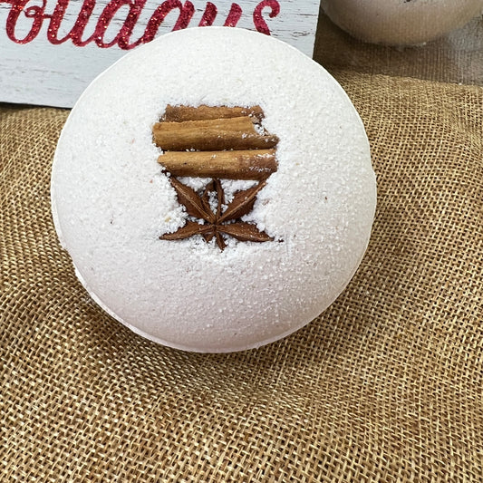 Holiday Crystal Bath Bomb -Mahogany Teakwood