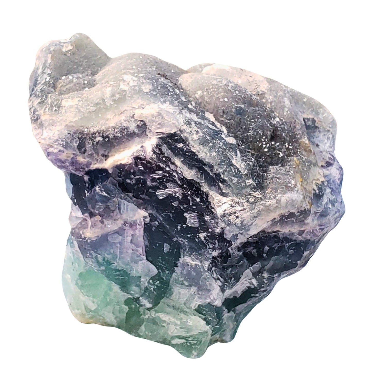 Rainbow Fluorite Specimen with Druzy