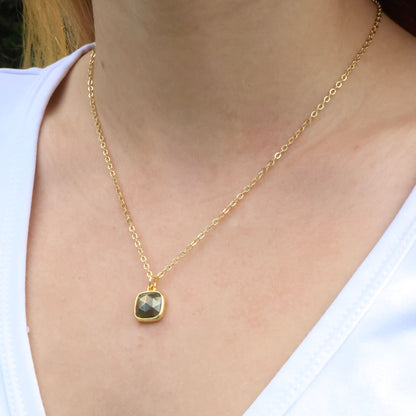 Simple Pyrite Necklace