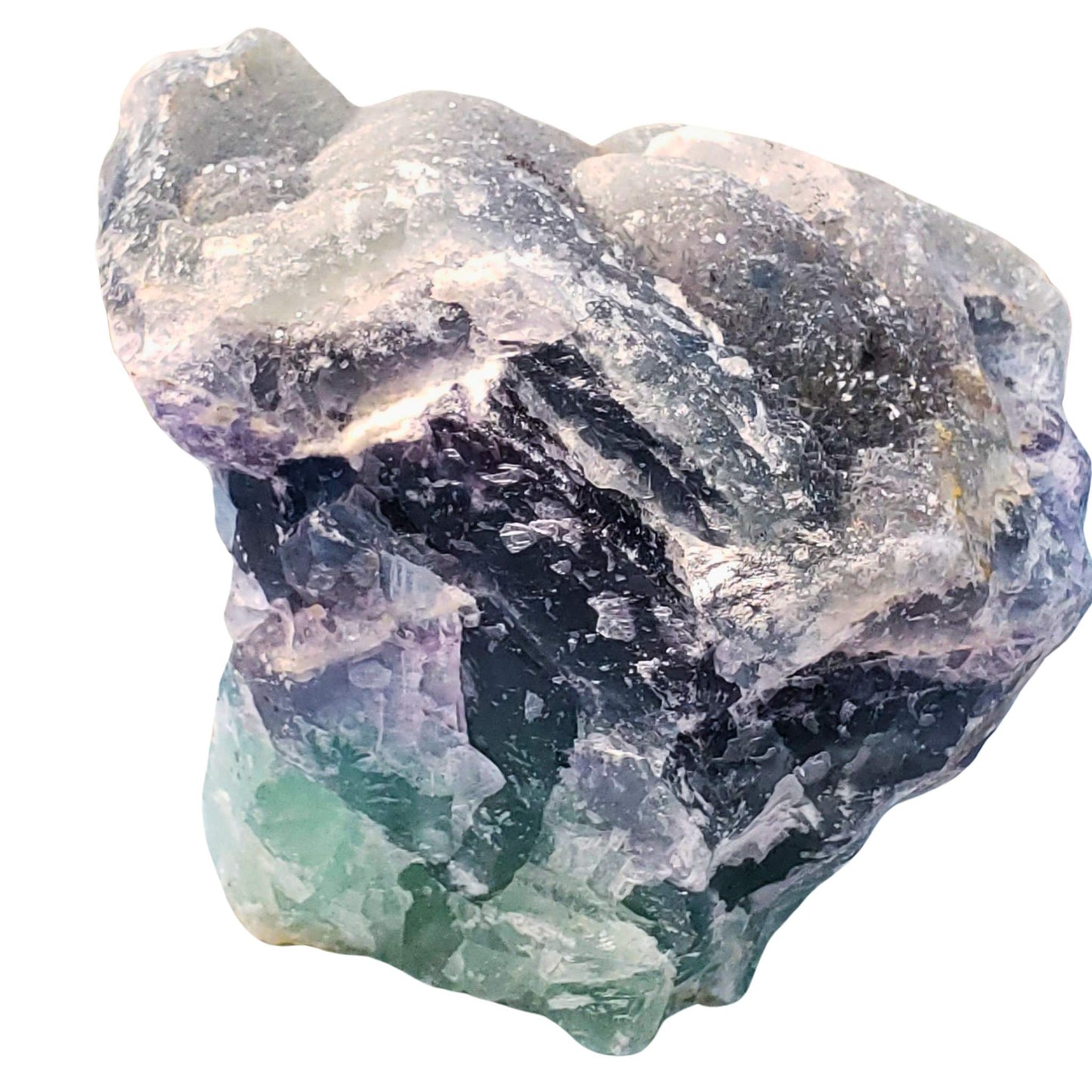 Rainbow Fluorite Specimen with Druzy