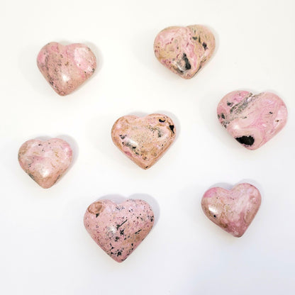 Rhodochrosite Heart