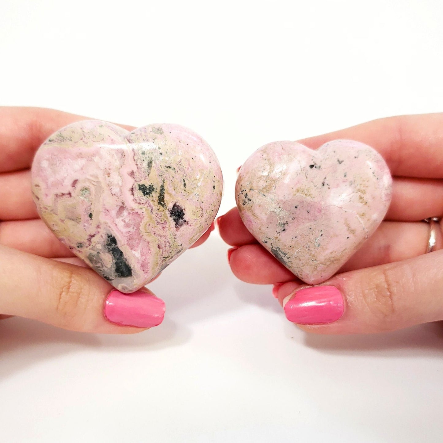 Rhodochrosite Heart