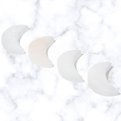 Selenite Moon 3-inch Charging Plate to Clear Negative Energy