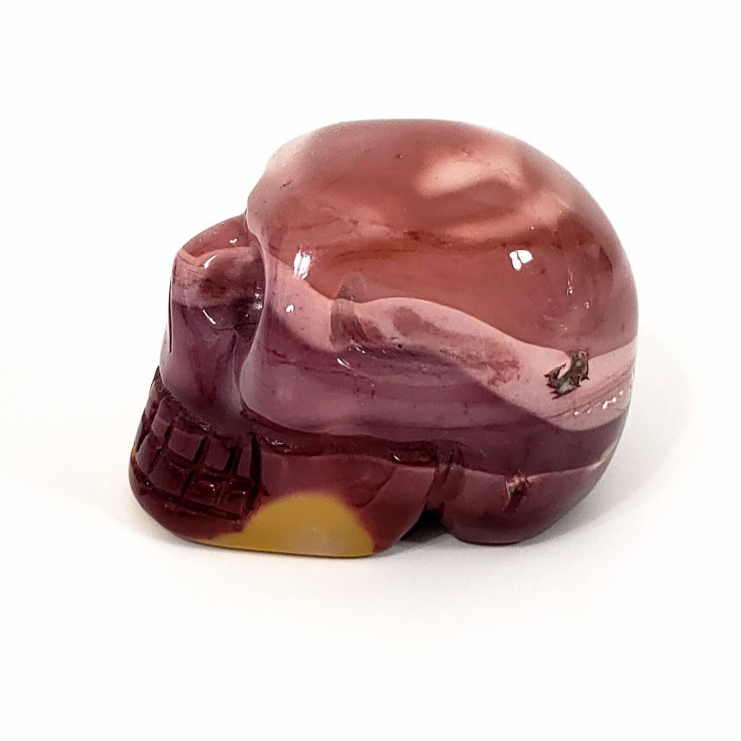 Pink Mookaite Crystal Skull - A Blend of Beauty and Spiritual Power