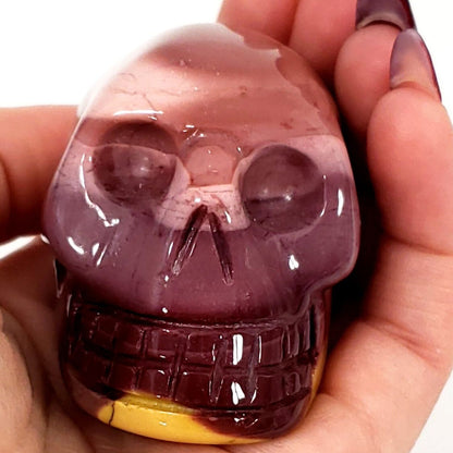 Pink Mookaite Crystal Skull - A Blend of Beauty and Spiritual Power