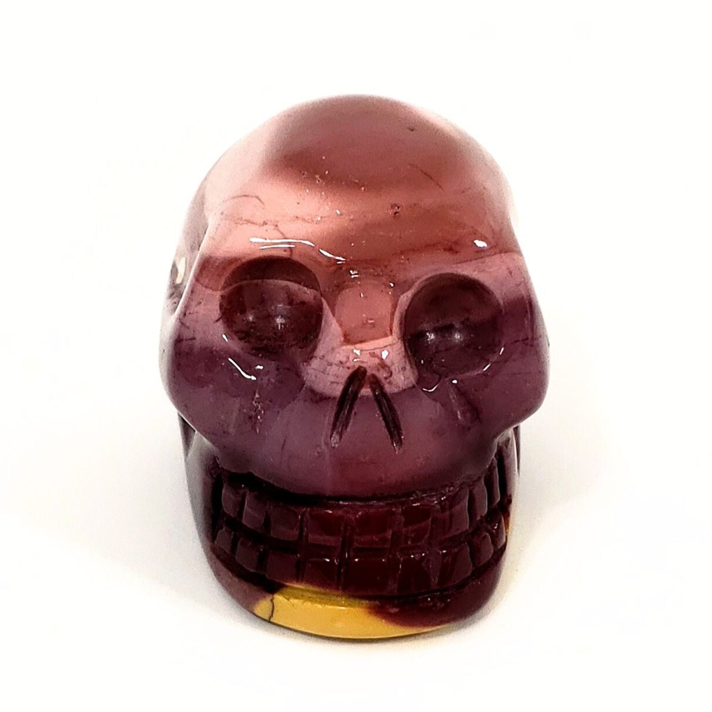 Pink Mookaite Crystal Skull - A Blend of Beauty and Spiritual Power