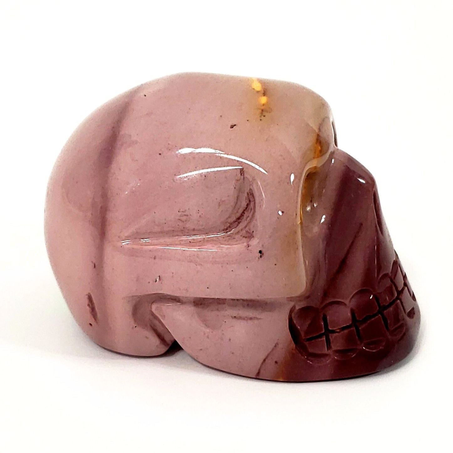 Pink Mookaite Crystal Skull - A Blend of Beauty and Spiritual Power