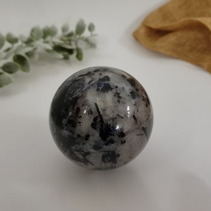 Black Tourmaline in Quartz Sphere (70 mm)