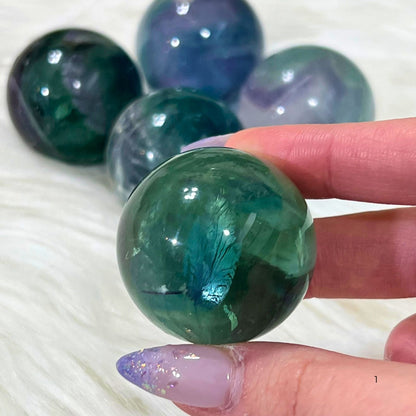 Rainbow Fluorite 35mm Sphere