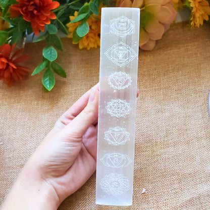 Selenite Chakra Charging Bar