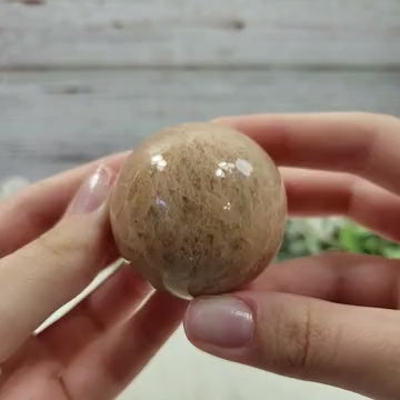 42mm Peach Moonstone Sphere