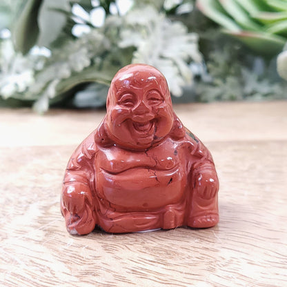 Red Jasper Crystal Buddha - Crystal Happenings